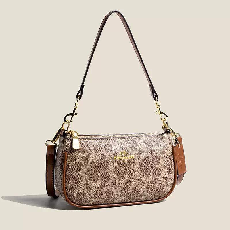 Coach Signature Nolita 19 Wristlet Crossbody Bag - Khaki Saddle